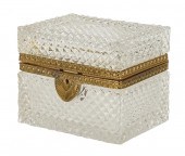 FRENCH CUT-CRYSTAL TABLE BOXFr
