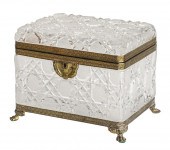 FRENCH CUT-CRYSTAL TABLE BOXFr