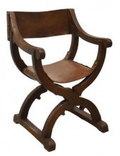 FRENCH DAGOBERT STYLE OAK CURU