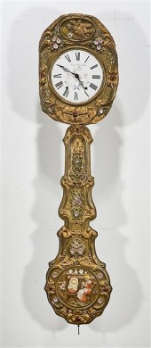 French decorative wall clock;
