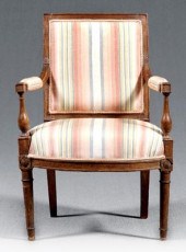 French Directoire fauteuil , f