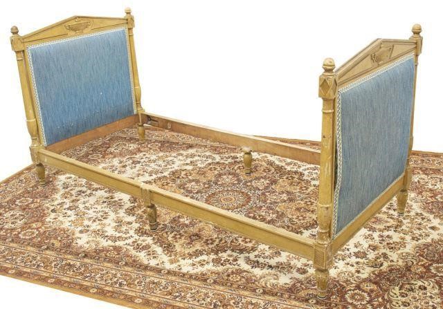 FRENCH DIRECTOIRE STYLE UPHOLSTERED