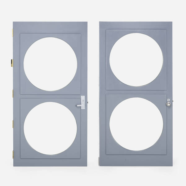 French. Doors, pair. c. 1950,