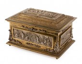 FRENCH DORE AND ARGENTE CASKET