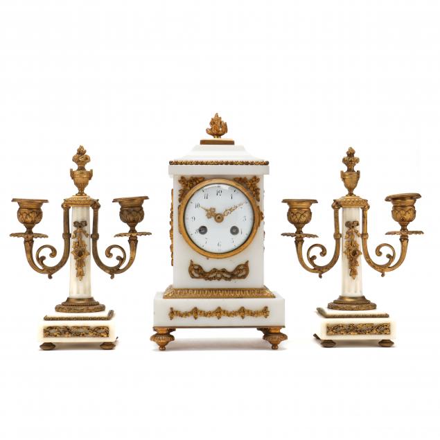 FRENCH DORé BRONZE AND MARBLE