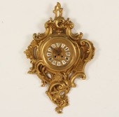 FRENCH DORE BRONZE CARTEL CLOC