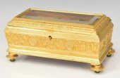 FRENCH DORE BRONZE & CRYSTAL C