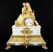 FRENCH DORE BRONZE & MARBLE FI