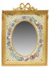 FRENCH DORE BRONZE & PAINTED E