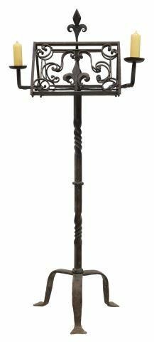 FRENCH DOUBLE-SIDED IRON LECTERN