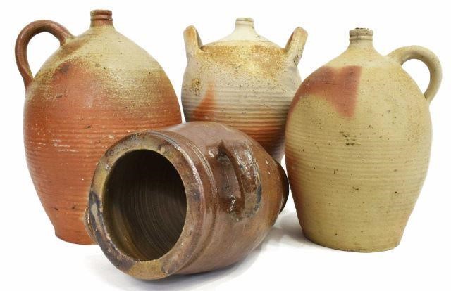 FRENCH EARTHENWARE POTTERY: JUGS