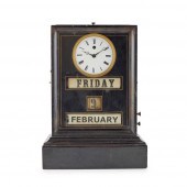 FRENCH EBONISED PERPETUAL CALE