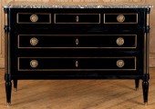 FRENCH EBONIZED LOUIS XVI STYL