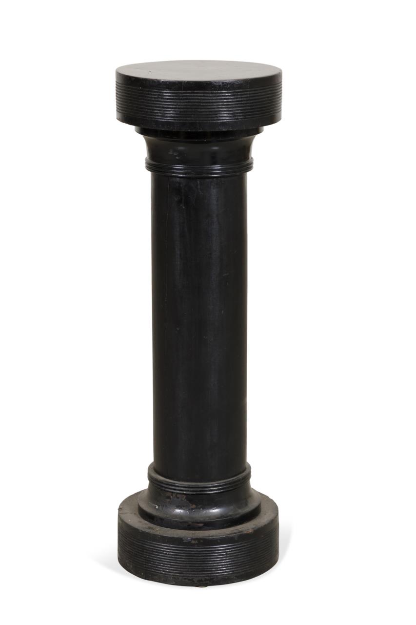 FRENCH EBONIZED ROTATING PEDESTAL