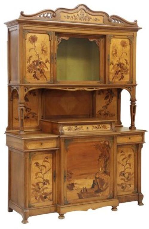 FRENCH ECOLE DE NANCY MARQUETRY
