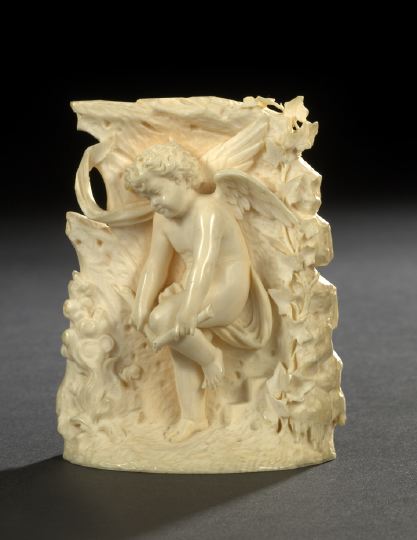 French Elaborately Carved Ivory