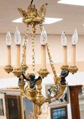FRENCH EMPIRE BRONZE AND GILT