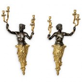 FRENCH EMPIRE BRONZE & EBONIZE