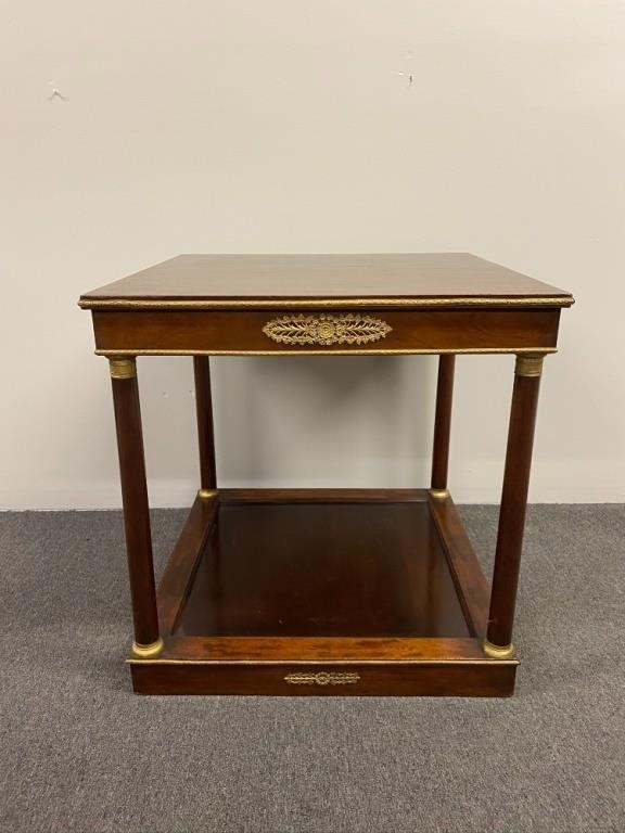 French Empire center hall table,