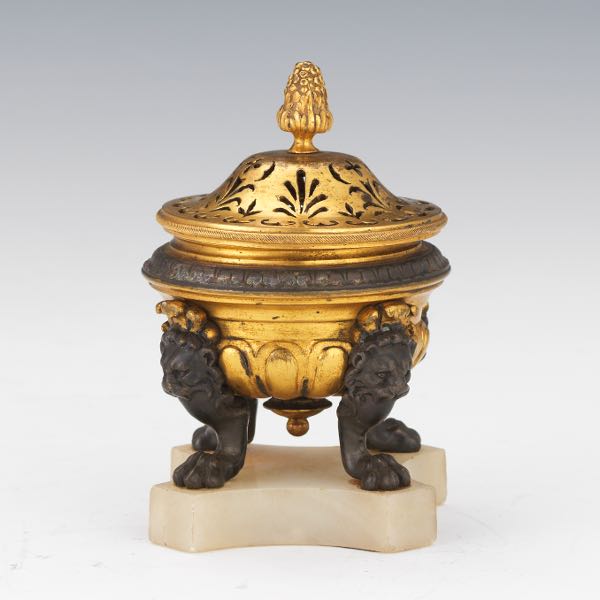 FRENCH EMPIRE D'ORE BRONZE ON AGATE