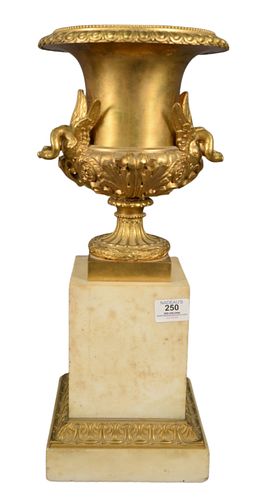 FRENCH EMPIRE DORE BRONZE URN,