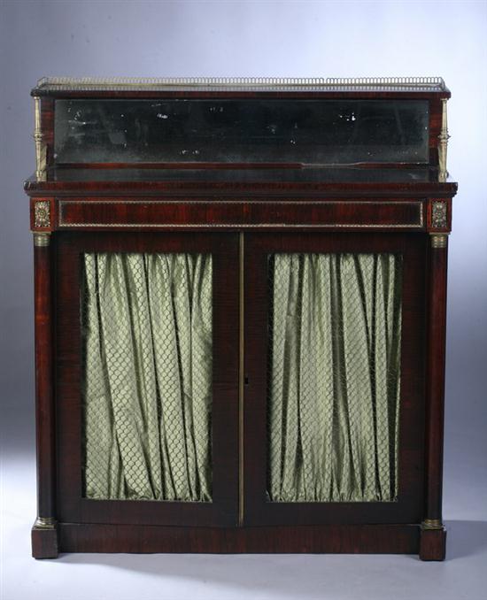 FRENCH EMPIRE FIGURED MAHOGANY