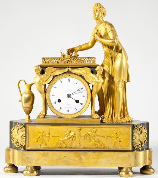 French Empire Gilded Mantel