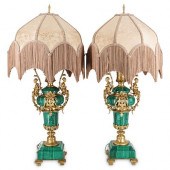 FRENCH EMPIRE GILT BRONZE & MA