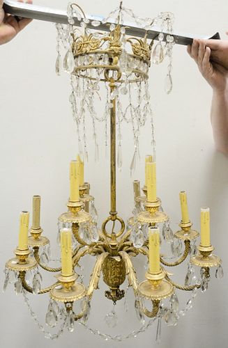 FRENCH EMPIRE GILT BRONZE AND