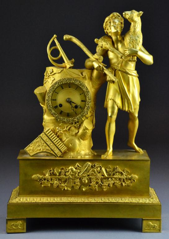 French Empire Gilt Bronze Figural