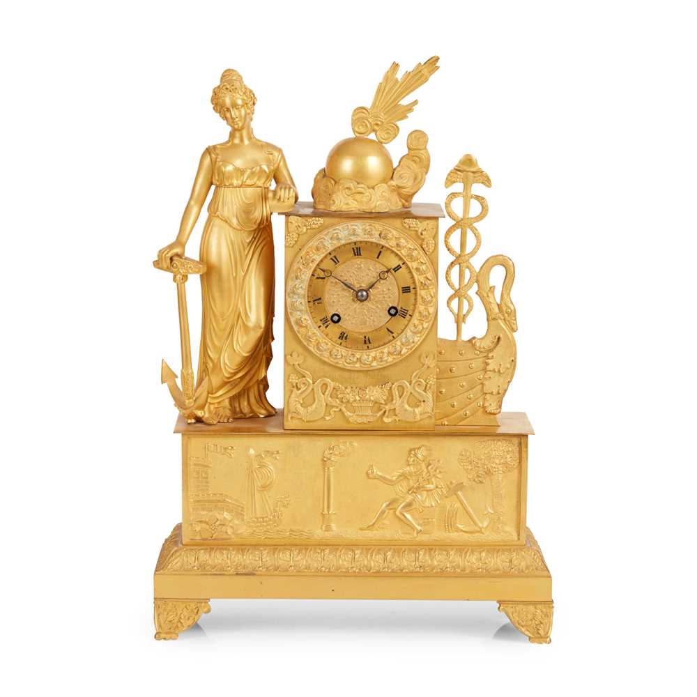 FRENCH EMPIRE GILT BRONZE FIGURAL