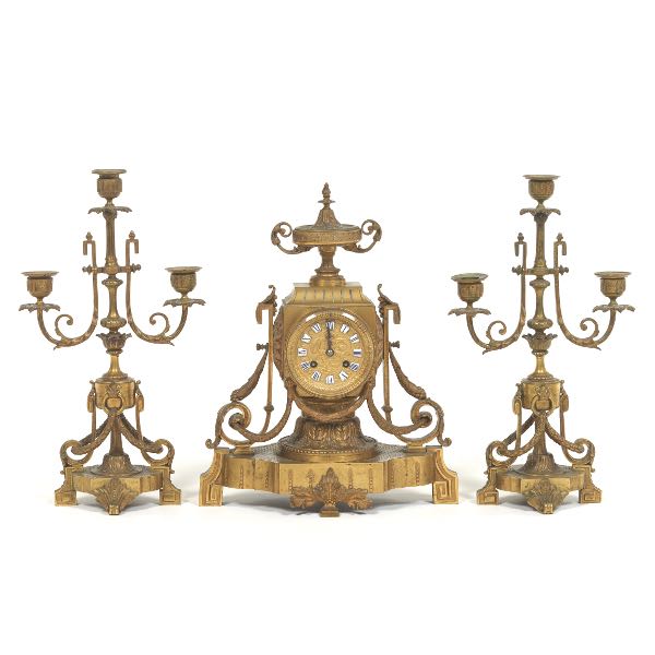 FRENCH EMPIRE GILT BRONZE