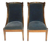 FRENCH EMPIRE GONDOLA CHAIRS W
