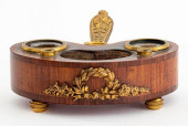 FRENCH EMPIRE INLAID MAHOGANY