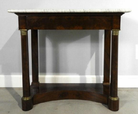FRENCH EMPIRE MAHOGANY CONSOLE
