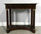 FRENCH EMPIRE MAHOGANY CONSOLE