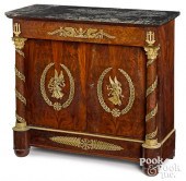 FRENCH EMPIRE MAHOGANY CUPBOAR
