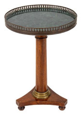 FRENCH EMPIRE MAHOGANY GREEN M