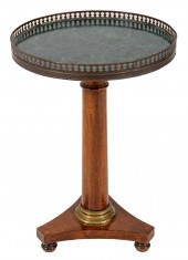 FRENCH EMPIRE MAHOGANY GREEN M