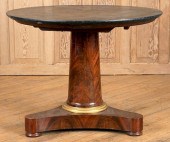 FRENCH EMPIRE MAHOGANY MARBLE