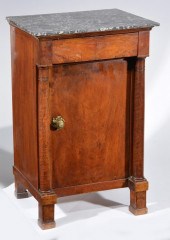 FRENCH EMPIRE MAHOGANY MARBLE