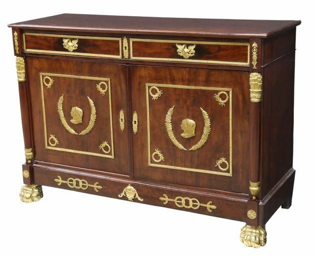 FRENCH EMPIRE MAHOGANY & ORMOLU