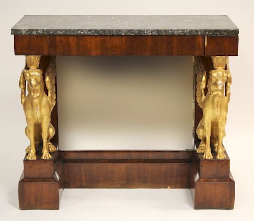 FRENCH EMPIRE MAHOGANY PIER