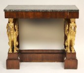 FRENCH EMPIRE MAHOGANY PIER TA