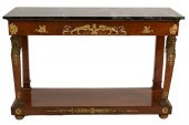 FRENCH EMPIRE MAHOGANY PIER TA