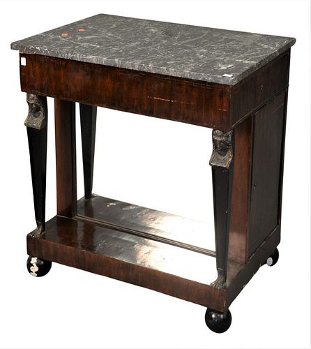 FRENCH EMPIRE MAHOGANY PIER