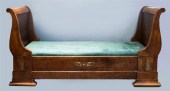 FRENCH EMPIRE MAHOGANY SLEIGH