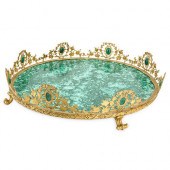 FRENCH EMPIRE MALACHITE & DORE