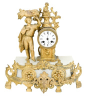 FRENCH EMPIRE MANTEL CLOCK ORM