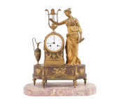 FRENCH EMPIRE MANTEL CLOCK<br>